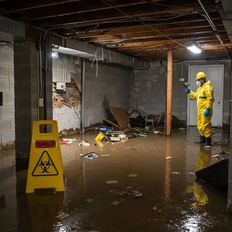 Flooded Basement Electrical Hazard in Fairless Hills, PA Property